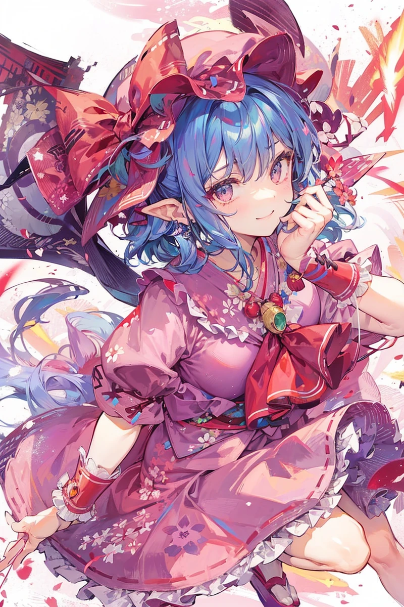 smile、yukata、high resolution、firework、Old-time