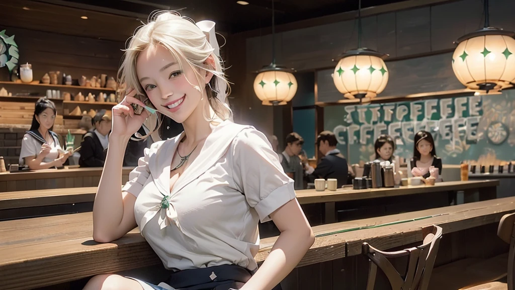 ((((((((Cleavage Emphasis 0))))))))
((((((((A junior high school girl in a sexy white short-sleeved sailor uniform))))))))
(((((お洒落でcuteInside the Starbucks store)))))
(((((ponytail)))))
8K、RAW Photos、Highest quality、Super detailed、Super Resolution、Ultra HD、8K壁紙、Amazing details
(((((((Inside the Starbucks store)))))))、((((((Sit down and eat cake、Drink Starbucks coffee、smile))))))、((Heart Necklace))
Modern and sleek design:Interior design using natural materials、Many of the designs are warm and made using wood and metal.。
Large windows:自然光をたっぷり取り入れるためのLarge windowsがあり、Providing a bright and open space。
Green Interior:Potted plants are effectively placed、It creates a relaxing atmosphere。
artwork:Works by local artists、Starbucks-related art on display。
Cozy seating:Cushioned chairs and sofas、Bar sheet etc.、A variety of seating options available。
Open kitchen area:Being able to see how drinks and food are made、We provide peace of mind and transparency。
Unique lighting:Antique lamps and chandeliers、Modern lighting fixtures are used。
Comfortable background music:Relaxing music is playing、A comfortable space is provided。
Wide々Table space:一人でもグループでも使いやすいWide々There is a table with。
Community Table:There is a large table where you can socialize with other customers.。
Seasonal decorations:The decorations are themed according to the season.。
Design with a local feel:The design incorporates the local culture and characteristics.。
Fragrance production:コーヒーの香りが店内にWideがり、A space that satisfies the five senses has been created.。
Conversation with a barista:フレンドリーなConversation with a baristaが楽しめるカウンターエリアがあります。
8K、RAW Photos、Highest quality、masterpiece:1.2、Super detailed、Super Resolution、Ultra HD、8K壁紙、Amazing details、Photorealistic:1.4、Having fun by the water、Full Body Shot、Full body photo、High-resolution RAW color photos、Professional photos、A scene full of emotion、Very detailed and beautiful、Ultra HD、8K壁紙、Amazing details、Huge file sizes、Highly detailed beautiful girls、Highly detailed face Highly detailed eyes、Extremely realistic skin、 Highly detailed fingers, Highly detailed nose, Highly detailed mouth, Perfect Anatomy, Highly detailed background, Highly detailed clothing, Teen, cute女の子, Famous Japanese Idols, cute, Realistic body, Slender, White skin, Glowing Skin, Slim body, Realistic Face, Delicate eyes, double eyelid,
