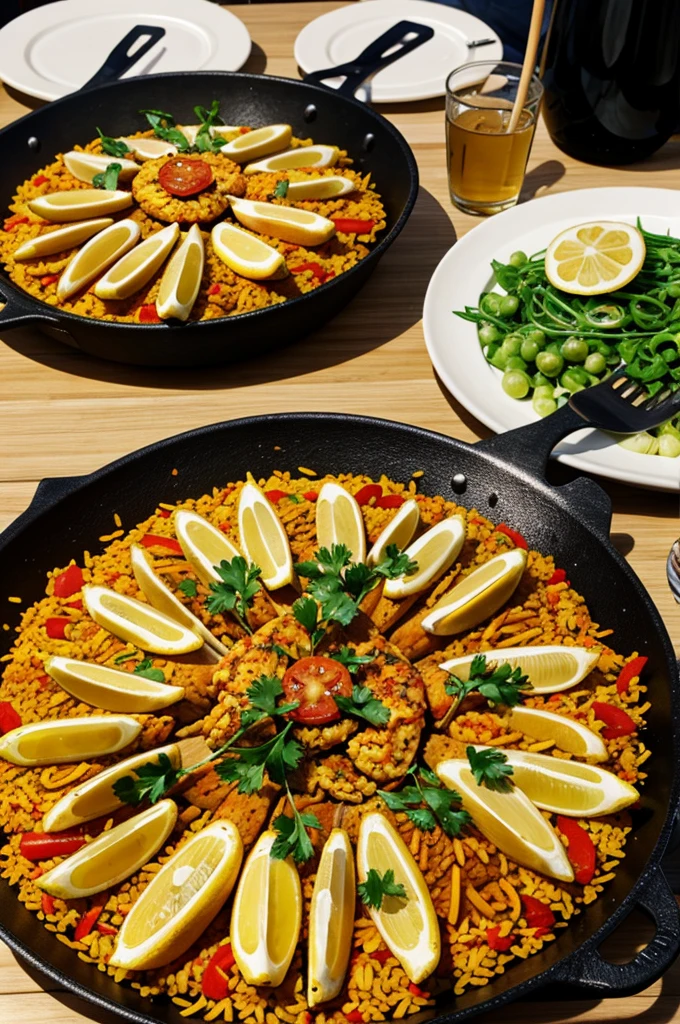 Mpape eating paella 