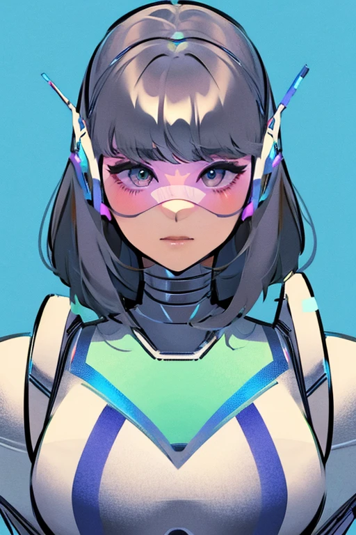 empty eyes,robotized woman,robot transformation ,big bust,Robot Joint