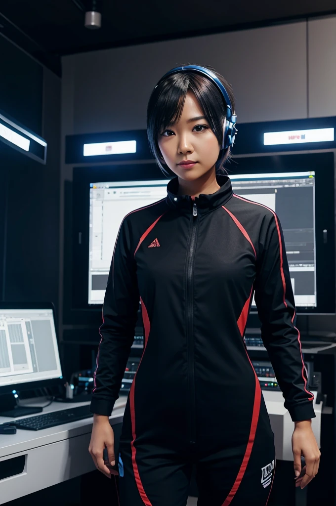 Ai video editor character with studio 