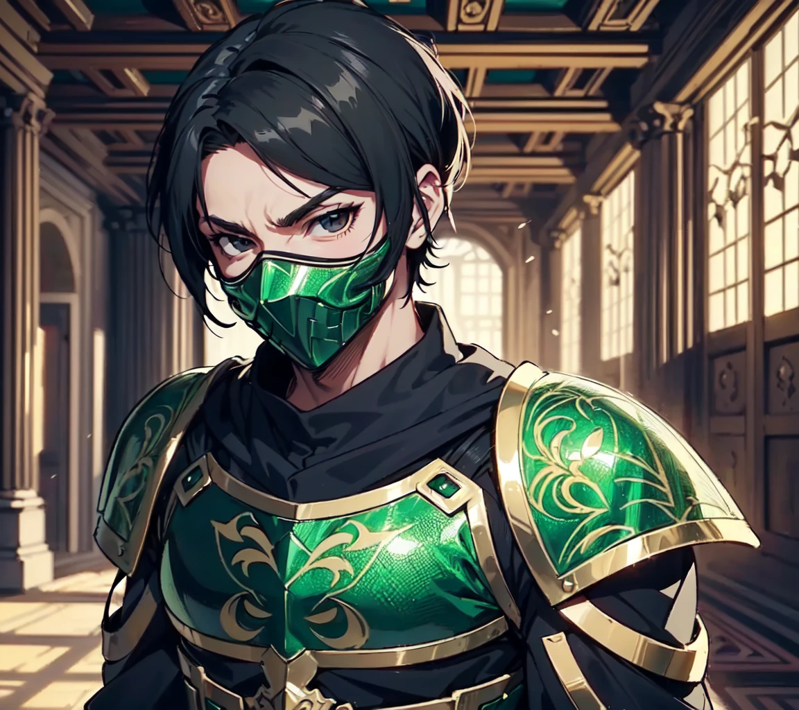 128K Ultra High Definition,
128K Ultra High Quality,
128K Ultra High Resolution,
Best Definition,
Best Quality,
Best Resolution,
Perfectly Detailed,
Perfectly Designed,
Extremely Detailed,
Extremely Designed,
Hyper Detailed,
Hyper Definition,
Hyper Quality,
Hyper Resolution,
Masterpiece,
(((Anime))),
Body Shot,
(((Boy))),
Handsome,
Muscular Body,
(((Black Short Hair))),
(((Black Eyes))),
(((Hyper Detailed & Perfectly Designed With Ultra High Quality Green Emerald Engravings Ninja Armor))),
(((Inside Of Medieval Royal Palace Background Scenery))),