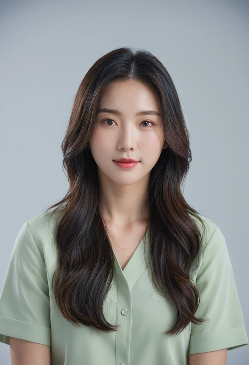 Best Quality, 8k, Masterpiece, (Portrait: 1.3), (photo realistic:1.4), (hyper realistic:1.4), Sharp Focus, looking at viewer, (smoother lighting:1.1), (increase cinematic lighting quality:0.9), realistic lighting, backlighting, light on face, ray trace, (brightening light:1.2), (Increase quality:1.4), sharp detail, (best quality real texture skin:1.4), finely detailed eyes, black_eyes, finely detailed face, 25 year old Korean woman