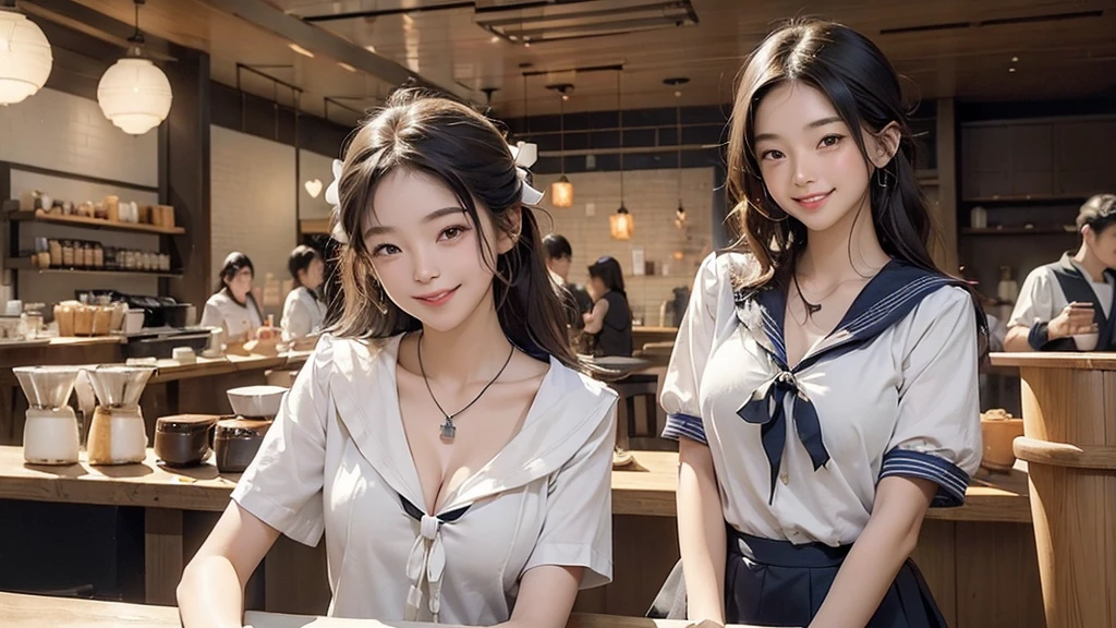 (((((((Emphasize cleavage)))))))
((((((((A junior high school girl in a sexy white short-sleeved sailor uniform))))))))
(((((((お洒落でcuteInside the Starbucks store)))))))
8K、RAW Photos、Highest quality、Super detailed、Super Resolution、Ultra HD、8K壁紙、Amazing details
(((((((Inside the Starbucks store)))))))、((((((Sit down and eat cake、Drink Starbucks coffee、smile))))))、((Heart Necklace))
Modern and sleek design:Interior design using natural materials、Many of the designs are warm and made using wood and metal.。
Large windows:自然光をたっぷり取り入れるためのLarge windowsがあり、Providing a bright and open space。
Green Interior:Potted plants are effectively placed、It creates a relaxing atmosphere。
artwork:Works by local artists、Starbucks-related art on display。
Cozy seating:Cushioned chairs and sofas、Bar sheet etc.、A variety of seating options available。
Open kitchen area:Being able to see how drinks and food are made、We provide peace of mind and transparency。
Unique lighting:Antique lamps and chandeliers、Modern lighting fixtures are used。
Comfortable background music:Relaxing music is playing、A comfortable space is provided。
Wide々Table space:一人でもグループでも使いやすいWide々There is a table with。
Community Table:There is a large table where you can socialize with other customers.。
Seasonal decorations:The decorations are themed according to the season.。
Design with a local feel:The design incorporates the local culture and characteristics.。
Fragrance production:コーヒーの香りが店内にWideがり、A space that satisfies the five senses has been created.。
Conversation with a barista:フレンドリーなConversation with a baristaが楽しめるカウンターエリアがあります。
8K、RAW Photos、Highest quality、masterpiece:1.2、Super detailed、Super Resolution、Ultra HD、8K壁紙、Amazing details、Photorealistic:1.4、Having fun by the water、Full Body Shot、Full body photo、High-resolution RAW color photos、Professional photos、A scene full of emotion、Very detailed and beautiful、Ultra HD、8K壁紙、Amazing details、Huge file sizes、Highly detailed beautiful girls、Highly detailed face Highly detailed eyes、Extremely realistic skin、 Highly detailed fingers, Highly detailed nose, Highly detailed mouth, Perfect Anatomy, Highly detailed background, Highly detailed clothing, Teen, cute女の子, Famous Japanese Idols, cute, Realistic body, Slender, White skin, Glowing Skin, Slim body, Realistic Face, Delicate eyes, double eyelid,