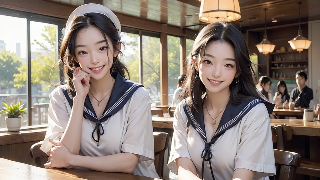 (((((((Emphasize cleavage)))))))
((((((((A junior high school girl in a sexy white short-sleeved sailor uniform))))))))
(((((((お洒落でcuteInside the Starbucks store)))))))
8K、RAW Photos、Highest quality、Super detailed、Super Resolution、Ultra HD、8K壁紙、Amazing details
(((((((Inside the Starbucks store)))))))、((((((Sit down and eat cake、Drink Starbucks coffee、smile))))))、((Heart Necklace))
Modern and sleek design:Interior design using natural materials、Many of the designs are warm and made using wood and metal.。
Large windows:自然光をたっぷり取り入れるためのLarge windowsがあり、Providing a bright and open space。
Green Interior:Potted plants are effectively placed、It creates a relaxing atmosphere。
artwork:Works by local artists、Starbucks-related art on display。
Cozy seating:Cushioned chairs and sofas、Bar sheet etc.、A variety of seating options available。
Open kitchen area:Being able to see how drinks and food are made、We provide peace of mind and transparency。
Unique lighting:Antique lamps and chandeliers、Modern lighting fixtures are used。
Comfortable background music:Relaxing music is playing、A comfortable space is provided。
Wide々Table space:一人でもグループでも使いやすいWide々There is a table with。
Community Table:There is a large table where you can socialize with other customers.。
Seasonal decorations:The decorations are themed according to the season.。
Design with a local feel:The design incorporates the local culture and characteristics.。
Fragrance production:コーヒーの香りが店内にWideがり、A space that satisfies the five senses has been created.。
Conversation with a barista:フレンドリーなConversation with a baristaが楽しめるカウンターエリアがあります。
8K、RAW Photos、Highest quality、masterpiece:1.2、Super detailed、Super Resolution、Ultra HD、8K壁紙、Amazing details、Photorealistic:1.4、Having fun by the water、Full Body Shot、Full body photo、High-resolution RAW color photos、Professional photos、A scene full of emotion、Very detailed and beautiful、Ultra HD、8K壁紙、Amazing details、Huge file sizes、Highly detailed beautiful girls、Highly detailed face Highly detailed eyes、Extremely realistic skin、 Highly detailed fingers, Highly detailed nose, Highly detailed mouth, Perfect Anatomy, Highly detailed background, Highly detailed clothing, Teen, cute女の子, Famous Japanese Idols, cute, Realistic body, Slender, White skin, Glowing Skin, Slim body, Realistic Face, Delicate eyes, double eyelid,