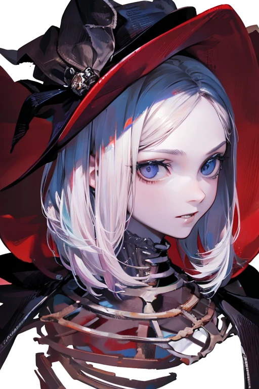 The Centered Portrait Of Cannibalism Skeleton Woman From Bloodborne.