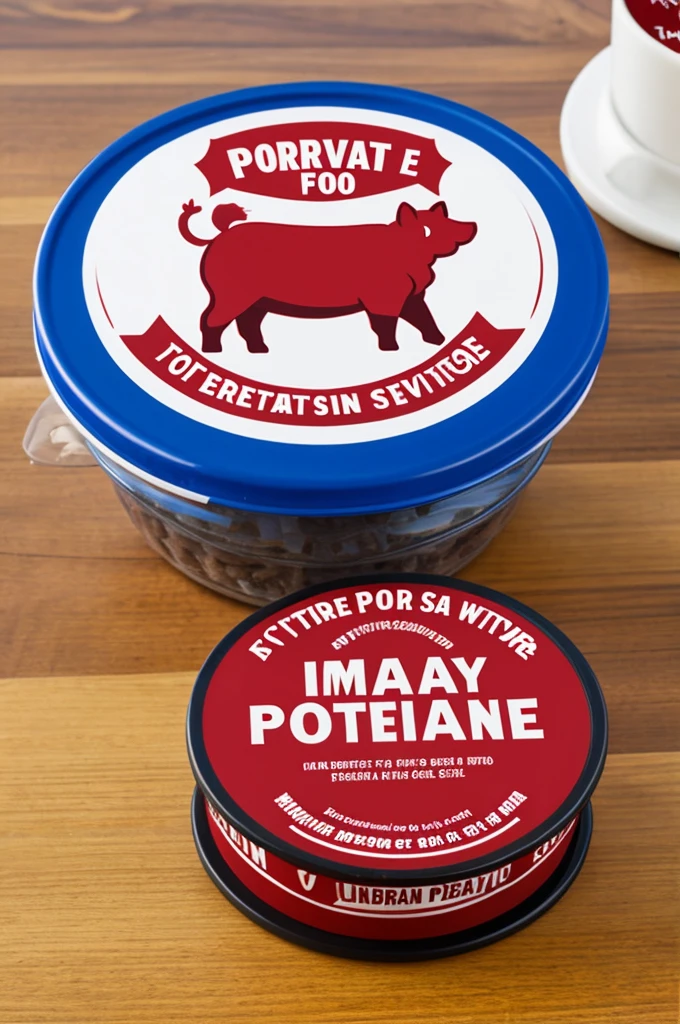 Instant pork food logo
