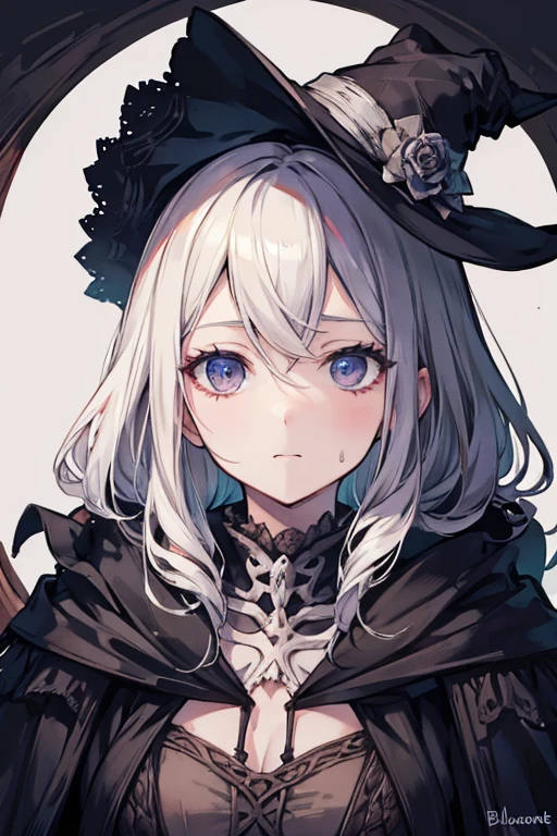 The Portrait Frame of Cannibalism Skeleton Woman InThe Centered Angle From Bloodborne.