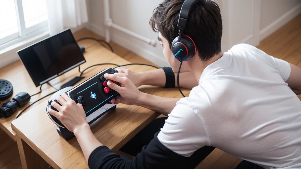 man,person,,Gamers,gamer,game,fight,sitting playing games,Game joystick,white shirt,enjoyable