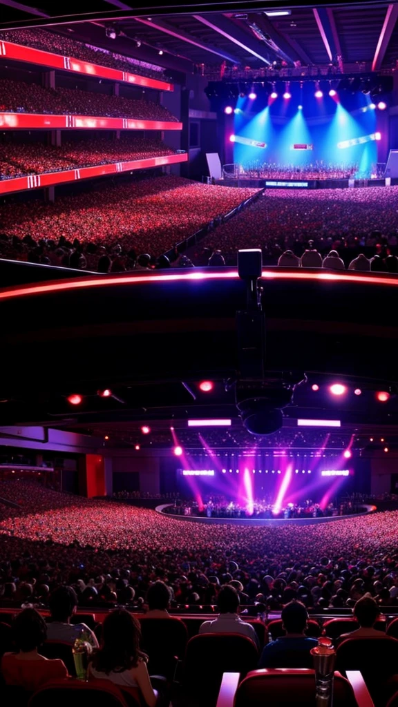 View of a karaoke night club, no people on the photo