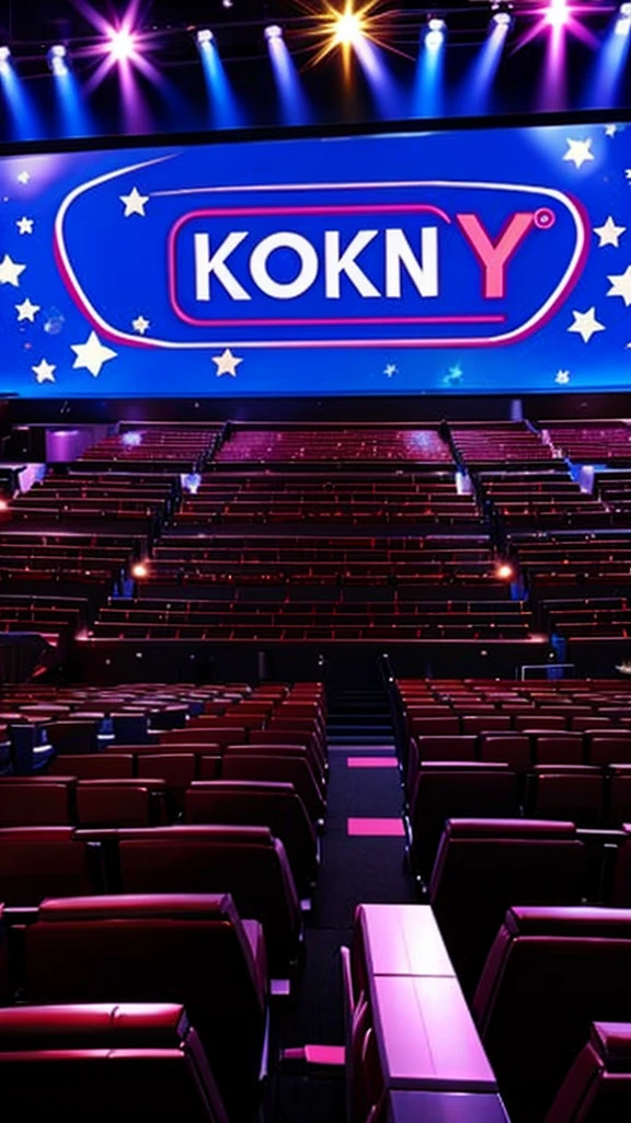 View of a karaoke night club, no people on the photo