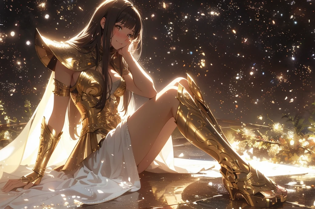 (masterpiece), (best quality), (ultra-detailed), (best illustration), (best shadow), (absurdres), Female, 25 years old, looking at viewer, steam, shy, nose blush, nsfw, medium breasts, nude, o-face, climax, light smile,