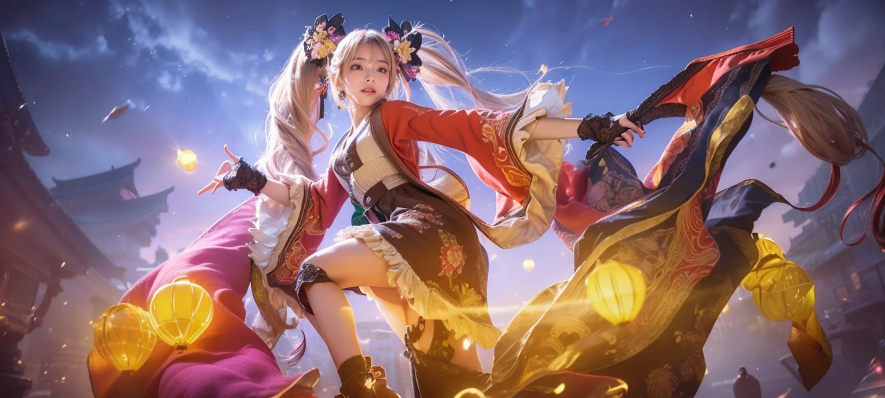 1 Japanese girl,(Oversized cardigan:1.4),(RAW Photos, highest quality), (Realistic, Photorealistic:1.4), Tabletop, Very delicate and beautiful, Very detailed, 8k wallpaper, wonderful, In detail, Very detailedなCG Unity, High resolution, Soft Light, Beautiful and detailed 22 year old girl, Very detailedな目と顔, Beautifully detailed nose, Beautiful fine details,Cinema Lighting,Office at night,Perfect Anatomy,Slender body,smile (Hair fluttering in the wind, Asymmetrical bangs, Light brown hair,)、Cleavage、bra