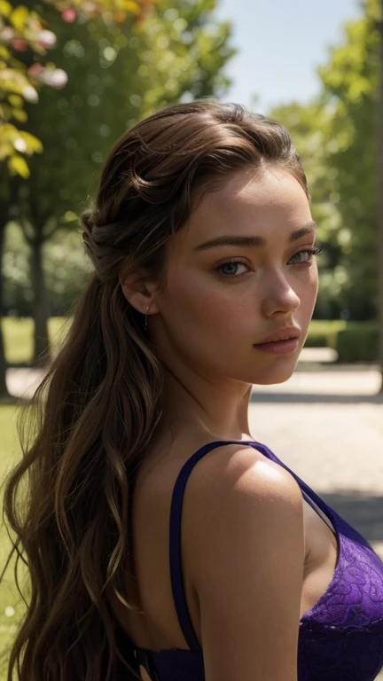 (meilleure qualité:1.4), (ultra haute résolution:1.2), (photoréaliste:1.4), (8k, Photo brute:1.2), 1fille, vetements décontractés, dehors, vue de côté, Haut du corps, cheveux en chignon, posant. Il y a une femme, portrait sophie mudd, cou épais, mannequin femme de 28 ans, latine, angelawhite, Violette Myers, 22 ans, 21 ans, image de profil, Italie, Italie latine, Alycia Debnam-Carey, des yeux bleus, réaliste, Post-traitement, détail maximum, amber heard, regard sexy,
dans un parc