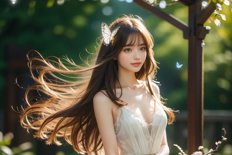 Highly detailed RAW color photo, toned physique, (elegant, beautiful face), (detailed skin), (oil: 0.4), (Tesla coil: 0.4), soft lighting, (side lighting: 0.8), shadow casting, deep focus, shot on Leica 10772 M-P, 85mm macro lens, f/8 aperture, film still image, (a woman in a white lace dress holding a fireball with body horror body: 1.2), gold wire butterfly flying background, Concept art inspired by Ai Xuan, Artstation Contest Winner, Fantasy Art, Beautiful Celestial Mage, Body Horror Fantasy Empress, Full Body Fairy, Amazing Young Ethereal Figures, Beautiful Figure Painting, Beautiful Young Wind Spirit, Flowing Magic Robe, Beautiful Witch, Goddess of Terror, Beautiful Witch, Long Hair, Stylish Princess, (Very Detailed Face) (Very Detailed and Expressive Eyes), , Exposed Clothes, (Wet floor: 1.4), (Body horror zombie creature on floor: 1.2)