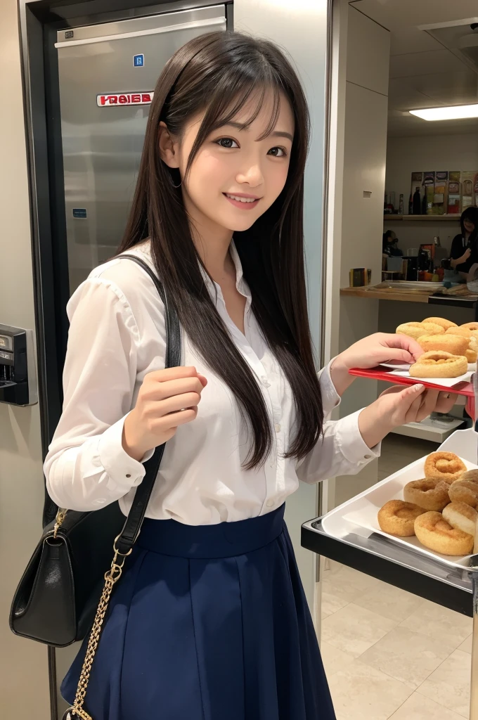 Hostess's face、Married women、Married Woman、Beauty、White knit shirt、skirt、high quality、Super Ultra Realistic、healthy、smile、Perfect figure、Japanese Beauty、 necklace、Earrings、Perfect eyes, beautiful skin、Upper Body、looking at the camera、in the club,breasts focus,(wide crawl on all fours:1.3),((nipple slip:1.4)),come nearly undone,look into the low camera,camera from below,