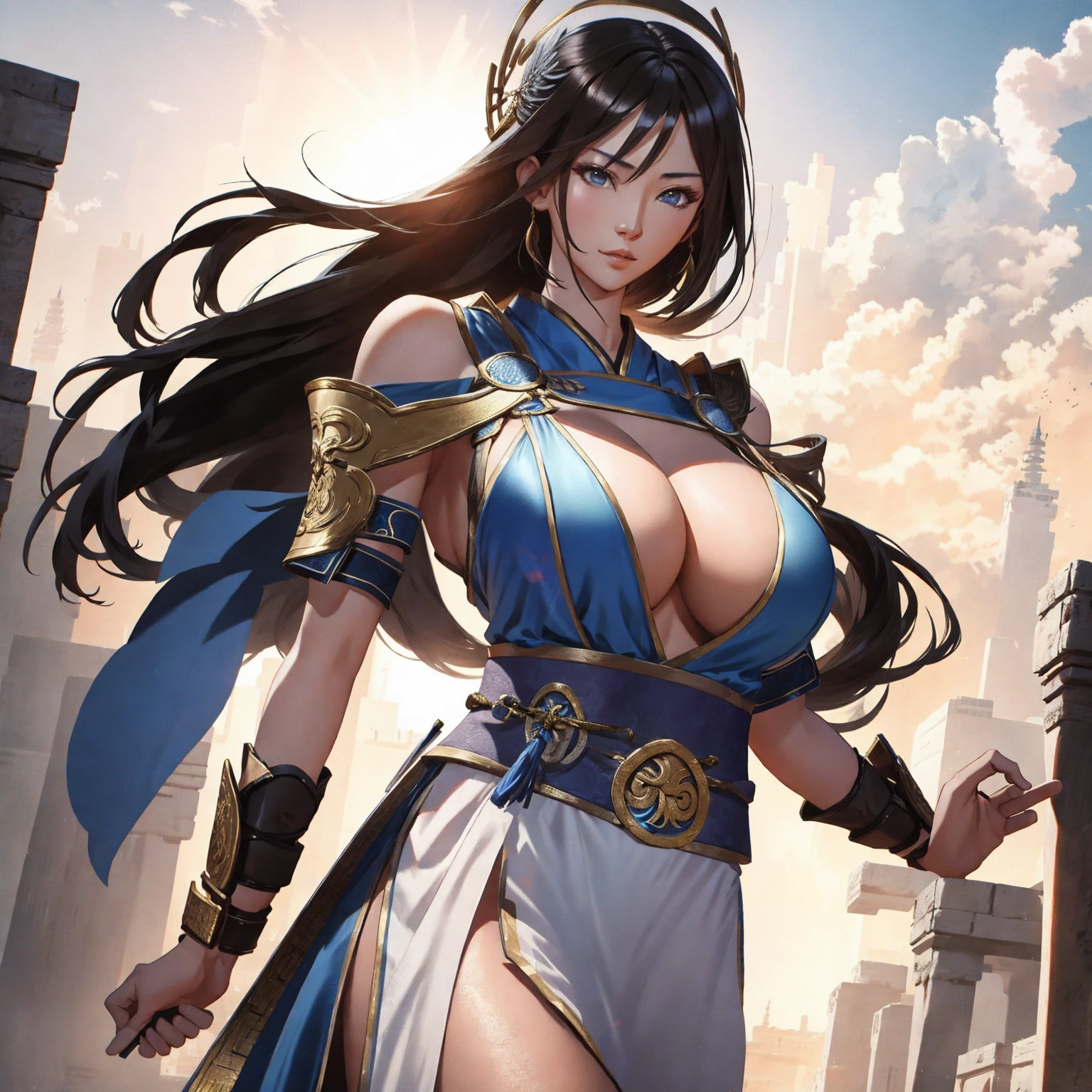 wuxia girl,big breasts, huge breasts, gigantic breasts