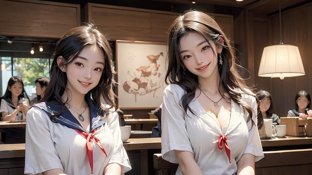 ((((((((Emphasize cleavage))))))))
((((((((A junior high school girl in a sexy white short-sleeved sailor uniform))))))))
(((((((お洒落でcuteInside the Starbucks store)))))))
8K、RAW Photos、Highest quality、Super detailed、Super Resolution、Ultra HD、8K壁紙、Amazing details
(((((((Inside the Starbucks store)))))))、
((((((Sit down and eat cake、Drink Starbucks coffee、smile))))))、((Heart Necklace))
Modern and sleek design:Interior design using natural materials、Many of the designs are warm and made using wood and metal.。
Large windows:自然光をたっぷり取り入れるためのLarge windowsがあり、Providing a bright and open space。
Green Interior:Potted plants are effectively placed、It creates a relaxing atmosphere。
artwork:Works by local artists、Starbucks-related art on display。
Cozy seating:Cushioned chairs and sofas、Bar sheet etc.、A variety of seating options available。
Open kitchen area:Being able to see how drinks and food are made、We provide peace of mind and transparency。
Unique lighting:Antique lamps and chandeliers、Modern lighting fixtures are used。
Comfortable background music:Relaxing music is playing、A comfortable space is provided。
Wide々Table space:一人でもグループでも使いやすいWide々There is a table with。
Community Table:There is a large table where you can socialize with other customers.。
Seasonal decorations:The decorations are themed according to the season.。
Design with a local feel:The design incorporates the local culture and characteristics.。
Fragrance production:コーヒーの香りが店内にWideがり、A space that satisfies the five senses has been created.。
Conversation with a barista:フレンドリーなConversation with a baristaが楽しめるカウンターエリアがあります。
8K、RAW Photos、Highest quality、masterpiece:1.2、Super detailed、Super Resolution、Ultra HD、8K壁紙、Amazing details、Photorealistic:1.4、Having fun by the water、Full Body Shot、Full body photo、High-resolution RAW color photos、Professional photos、A scene full of emotion、Very detailed and beautiful、Ultra HD、8K壁紙、Amazing details、Huge file sizes、Highly detailed beautiful girls、Highly detailed face Highly detailed eyes、Extremely realistic skin、 Highly detailed fingers, Highly detailed nose, Highly detailed mouth, Perfect Anatomy, Highly detailed background, Highly detailed clothing, Teen, cute女の子, Famous Japanese Idols, cute, Realistic body, Slender, White skin, Glowing Skin, Slim body, Realistic Face, Delicate eyes, double eyelid,