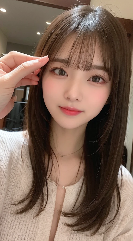 profile, Highest quality, shape, Very detailed, finely, High resolution, 8k wallpaper, 完璧なダイナミックな構shape, Beautiful and exquisite,ランダムなcute髪,,Natural color lip、20-year-old girl、cute、Looking into the camera,Always blur the background,Perfect and beautiful face,Slim face and figure,Big eyes、Putting on gal makeup,Small face,Shooting from below、Blurred Background,Elegant feminine face、Cyberpunk Fashion、smile、Change pose randomly、Randomly change the shooting angle and position、One person、Real Photo、Raw photo、Real human skin,finely描かれた肌:1,4