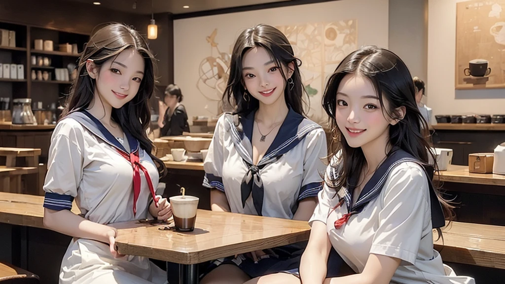((((((((Emphasize ))))))))
((((((((A junior high school girl in a sexy whishort-sleeved sailor uniform))))))))
(((((((お洒落でcuteInside the Starbucks store)))))))
8K、RAW Photos、Highest quality、Super detailed、Super Resolution、Ultra HD、8K壁紙、Amazing details
(((((((Inside the Starbucks store)))))))、
((((((Sit down and eat cake、Drink Starbucks coffee、smile))))))、((Heart Necklace))
Modern and sleek design:Interior design using natural materials、Many of the designs are warm and made using wood and metal.。
Large windows:自然光をたっぷり取り入れるためのLarge windowsがあり、Providing a bright and open space。
Green Interior:Potted plants are effectively placed、It creates a relaxing atmosphere。
artwork:Works by local artists、Starbucks-related art on display。
Cozy seating:Cushioned chairs and sofas、Bar sheet etc.、A variety of seating options available。
Open kitchen area:Being able to see how drinks and food are made、We provide peace of mind and transparency。
Unique lighting:Antique lamps and chandeliers、Modern lighting fixtures are used。
Comfortable background music:Relaxing music is playing、A comfortable space is provided。
Wide々Table space:一人でもグループでも使いやすいWide々There is a table with。
Community Table:There is a large table where you can socialize with other customers.。
Seasonal decorations:The decorations are themed according to the season.。
Design with a local feel:The design incorporates the local culture and characteristics.。
Fragrance production:コーヒーの香りが店内にWideがり、A space that satisfies the five senses has been created.。
Conversation with a barista:フレンドリーなConversation with a baristaが楽しめるカウンターエリアがあります。
8K、RAW Photos、Highest quality、masterpiece:1.2、Super deted、Super Resolution、Ultra HD、8K壁紙、Amazing details、Photorealistic:1.4、Having fun by the water、Full Body Shot、Full body photo、High-resolution RAW color photos、Professional photos、A scene full of emotion、Very detailed and beautiful、Ultra HD、8K壁紙、Amazing details、Huge file sizes、Highly detailed beautiful girls、Highly detailed face Highly detailed eyes、Extremely realistic skin、 Highly detailed fingers, Highly detailed nose, Highly detailed mouth, Perfect Anatomy, Highly detailed background, Highly detailed clothing, Teen, cute女の子,ous Japanese Idols, cute, Realistic body, Slender, White skin, Glowing Skin, Slim body, Realistic Face, Delicate eyes, double eyelid,