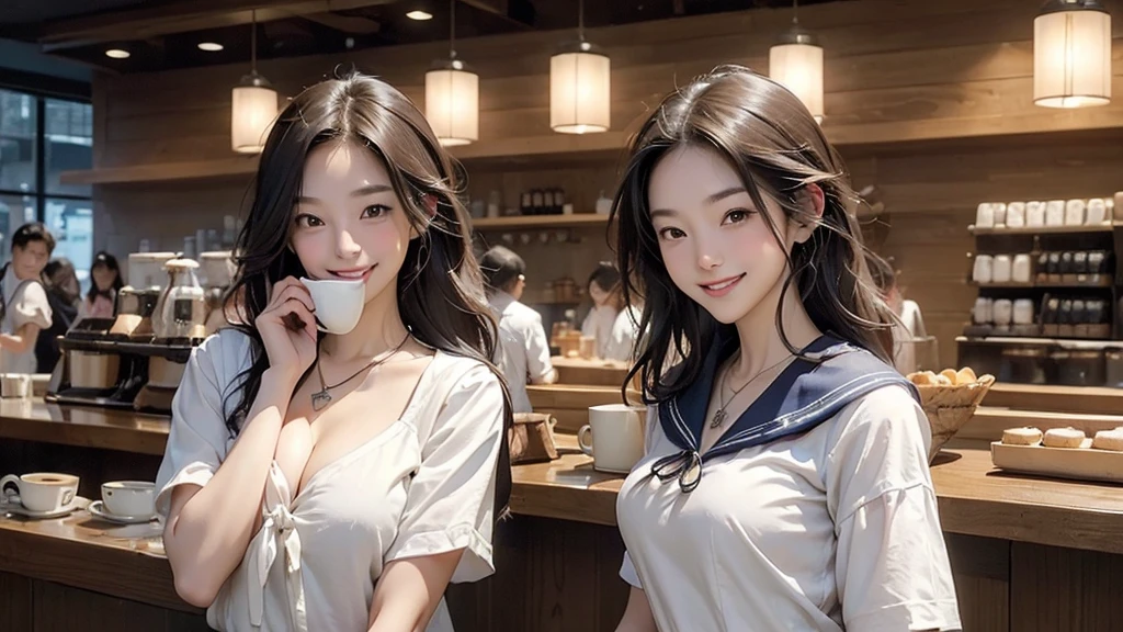 ((((((((Emphasize cleavage))))))))
((((((((A junior high school girl in a sexy white short-sleeved sailor uniform))))))))
(((((((お洒落でcuteInside the Starbucks store)))))))
8K、RAW Photos、Highest quality、Super detailed、Super Resolution、Ultra HD、8K壁紙、Amazing details
(((((((Inside the Starbucks store)))))))、
((((((Sit down and eat cake、Drink Starbucks coffee、smile))))))、((Heart Necklace))
Modern and sleek design:Interior design using natural materials、Many of the designs are warm and made using wood and metal.。
Large windows:自然光をたっぷり取り入れるためのLarge windowsがあり、Providing a bright and open space。
Green Interior:Potted plants are effectively placed、It creates a relaxing atmosphere。
artwork:Works by local artists、Starbucks-related art on display。
Cozy seating:Cushioned chairs and sofas、Bar sheet etc.、A variety of seating options available。
Open kitchen area:Being able to see how drinks and food are made、We provide peace of mind and transparency。
Unique lighting:Antique lamps and chandeliers、Modern lighting fixtures are used。
Comfortable background music:Relaxing music is playing、A comfortable space is provided。
Wide々Table space:一人でもグループでも使いやすいWide々There is a table with。
Community Table:There is a large table where you can socialize with other customers.。
Seasonal decorations:The decorations are themed according to the season.。
Design with a local feel:The design incorporates the local culture and characteristics.。
Fragrance production:コーヒーの香りが店内にWideがり、A space that satisfies the five senses has been created.。
Conversation with a barista:フレンドリーなConversation with a baristaが楽しめるカウンターエリアがあります。
8K、RAW Photos、Highest quality、masterpiece:1.2、Super detailed、Super Resolution、Ultra HD、8K壁紙、Amazing details、Photorealistic:1.4、Having fun by the water、Full Body Shot、Full body photo、High-resolution RAW color photos、Professional photos、A scene full of emotion、Very detailed and beautiful、Ultra HD、8K壁紙、Amazing details、Huge file sizes、Highly detailed beautiful girls、Highly detailed face Highly detailed eyes、Extremely realistic skin、 Highly detailed fingers, Highly detailed nose, Highly detailed mouth, Perfect Anatomy, Highly detailed background, Highly detailed clothing, , cute女の子, Famous Japanese Idols, cute, Realistic body, Slender, White skin, Glowing Skin, Slim body, Realistic Face, Delicate eyes, double eyelid,