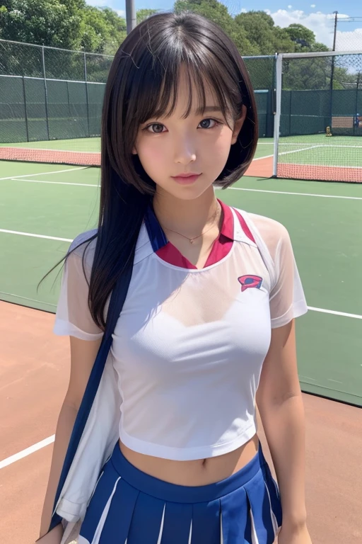 Cute Girls､high school girl､Idol､Bob Hair､Tennis Wear､See-through