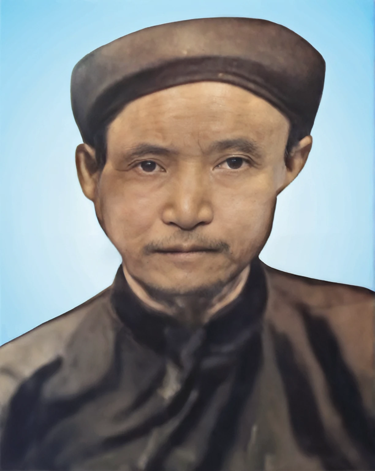 Highly realistic photo, Portrait of a 35 year old Vietnamese old man,