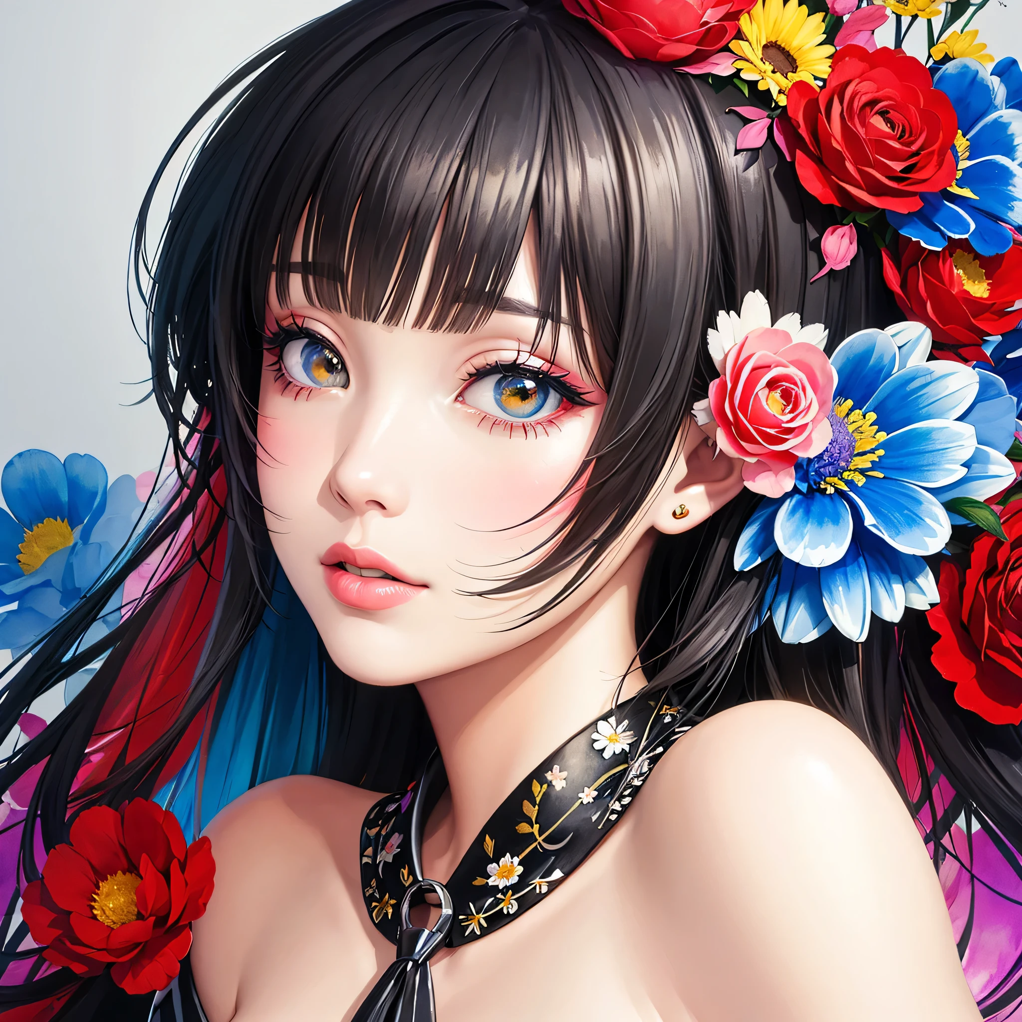 Black Star Red and White Style、(((stylish fashion))), 8K Quality、Intense watercolor, Detailed watercolor art, Watercolor splash, Surreal, avant-garde pop art, Beautiful and expressive paintings, Beautiful artwork illustration, Very colorful tones, wonderful, Cool beauty, highest quality、Official Art, Vector art, Stylish design, (((The most beautiful girl))), Lips in Love, (((highest quality))), HDR, ((detailed)), (((Doodle Art)), ((masterpiece)), ((Super detailed)), (((Colorful flowers))),(((Stylish))), Harbor View Hill