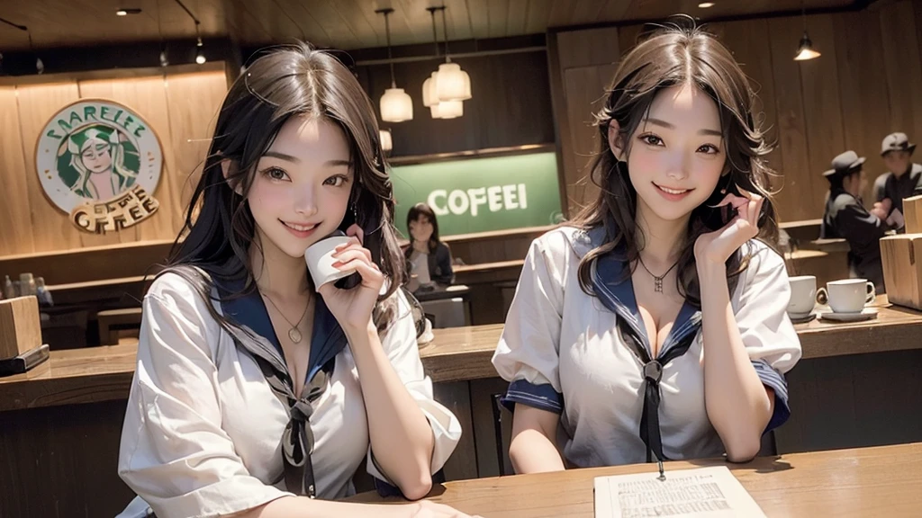 ((((((((Emphasize cleavage))))))))
((((((((A junior high school girl in a sexy white short-sleeved sailor uniform))))))))
(((((((お洒落でcuteInside the Starbucks store)))))))
8K、RAW Photos、Highest quality、Super detailed、Super Resolution、Ultra HD、8K壁紙、Amazing details
(((((((Inside the Starbucks store)))))))、
((((((Sit down and eat cake、Drink Starbucks coffee、smile))))))、((Heart Necklace))
Modern and sleek design:Interior design using natural materials、Many of the designs are warm and made using wood and metal.。
Large windows:自然光をたっぷり取り入れるためのLarge windowsがあり、Providing a bright and open space。
Green Interior:Potted plants are effectively placed、It creates a relaxing atmosphere。
artwork:Works by local artists、Starbucks-related art on display。
Cozy seating:Cushioned chairs and sofas、Bar sheet etc.、A variety of seating options available。
Open kitchen area:Being able to see how drinks and food are made、We provide peace of mind and transparency。
Unique lighting:Antique lamps and chandeliers、Modern lighting fixtures are used。
Comfortable background music:Relaxing music is playing、A comfortable space is provided。
Wide々Table space:一人でもグループでも使いやすいWide々There is a table with。
Community Table:There is a large table where you can socialize with other customers.。
Seasonal decorations:The decorations are themed according to the season.。
Design with a local feel:The design incorporates the local culture and characteristics.。
Fragrance production:コーヒーの香りが店内にWideがり、A space that satisfies the five senses has been created.。
Conversation with a barista:フレンドリーなConversation with a baristaが楽しめるカウンターエリアがあります。
8K、RAW Photos、Highest quality、masterpiece:1.2、Super detailed、Super Resolution、Ultra HD、8K壁紙、Amazing details、Photorealistic:1.4、Having fun by the water、Full Body Shot、Full body photo、High-resolution RAW color photos、Professional photos、A scene full of emotion、Very detailed and beautiful、Ultra HD、8K壁紙、Amazing details、Huge file sizes、Highly detailed beautiful girls、Highly detailed face Highly detailed eyes、Extremely realistic skin、 Highly detailed fingers, Highly detailed nose, Highly detailed mouth, Perfect Anatomy, Highly detailed background, Highly detailed clothing, Teen, cute女の子, Famous Japanese Idols, cute, Realistic body, Slender, White skin, Glowing Skin, Slim body, Realistic Face, Delicate eyes, double eyelid,