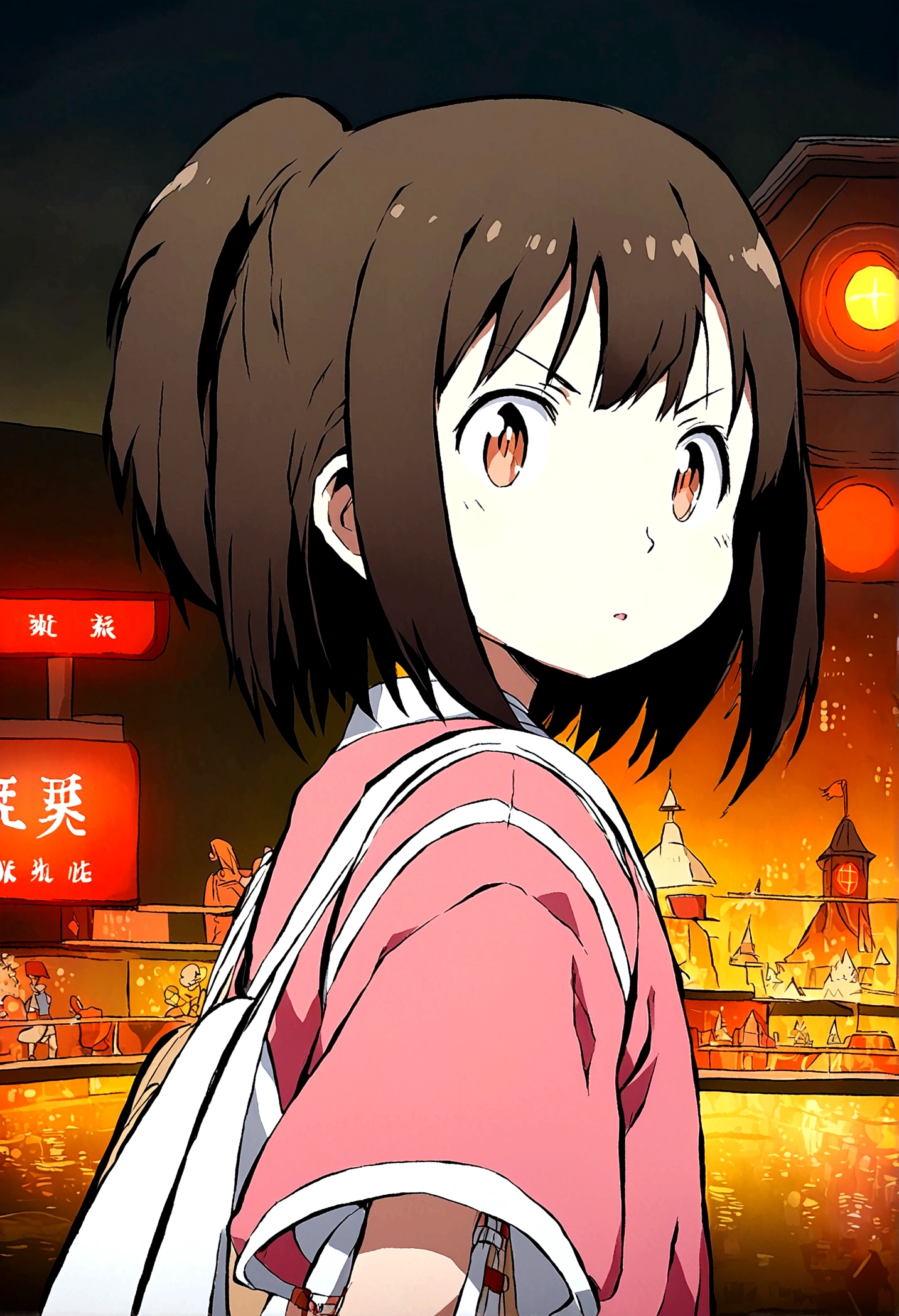 (Illustration style,Miyazaki animation style)