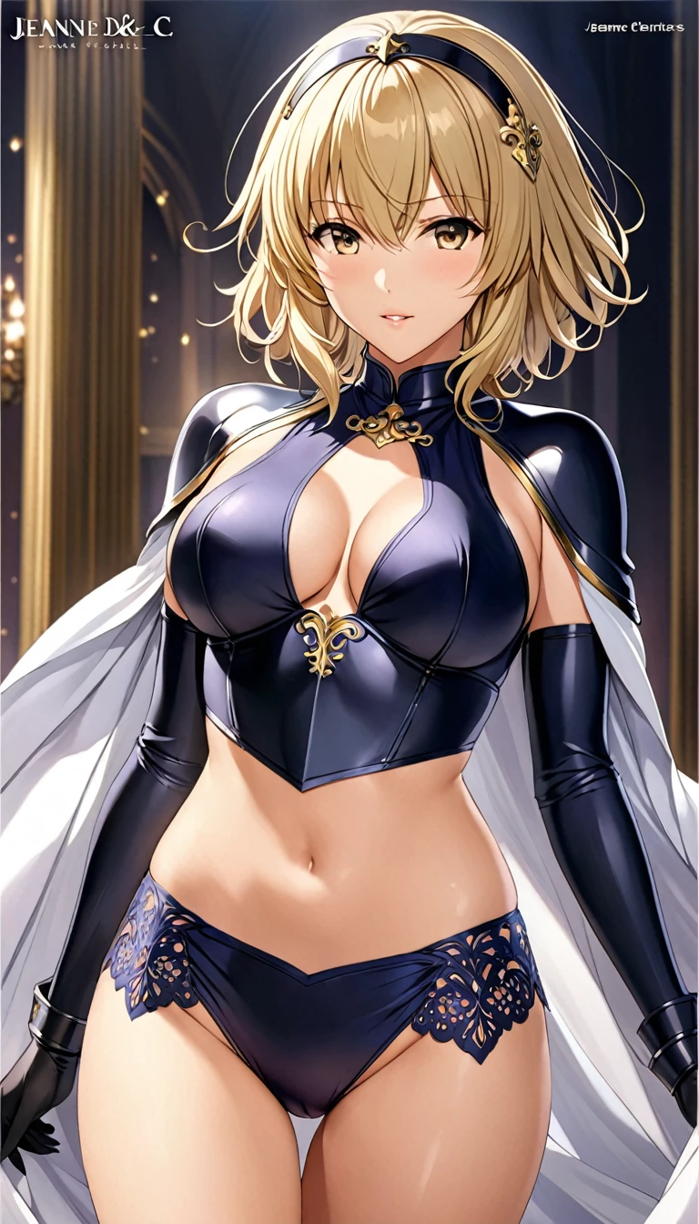 {{Masterpiece}},{{Write in detail and neatly}},{Official Art},Erotic,Fate characters,Jeanne d&#39;Arc:2.0,Blonde,{{Full Nude Seduction:2.0}},Spread your vagina with your fingers:2.0,Sit with your legs apart,bed