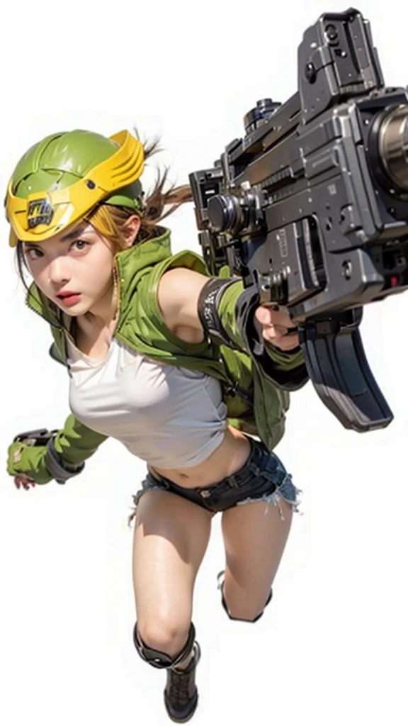 Close-up of teenage girl posing