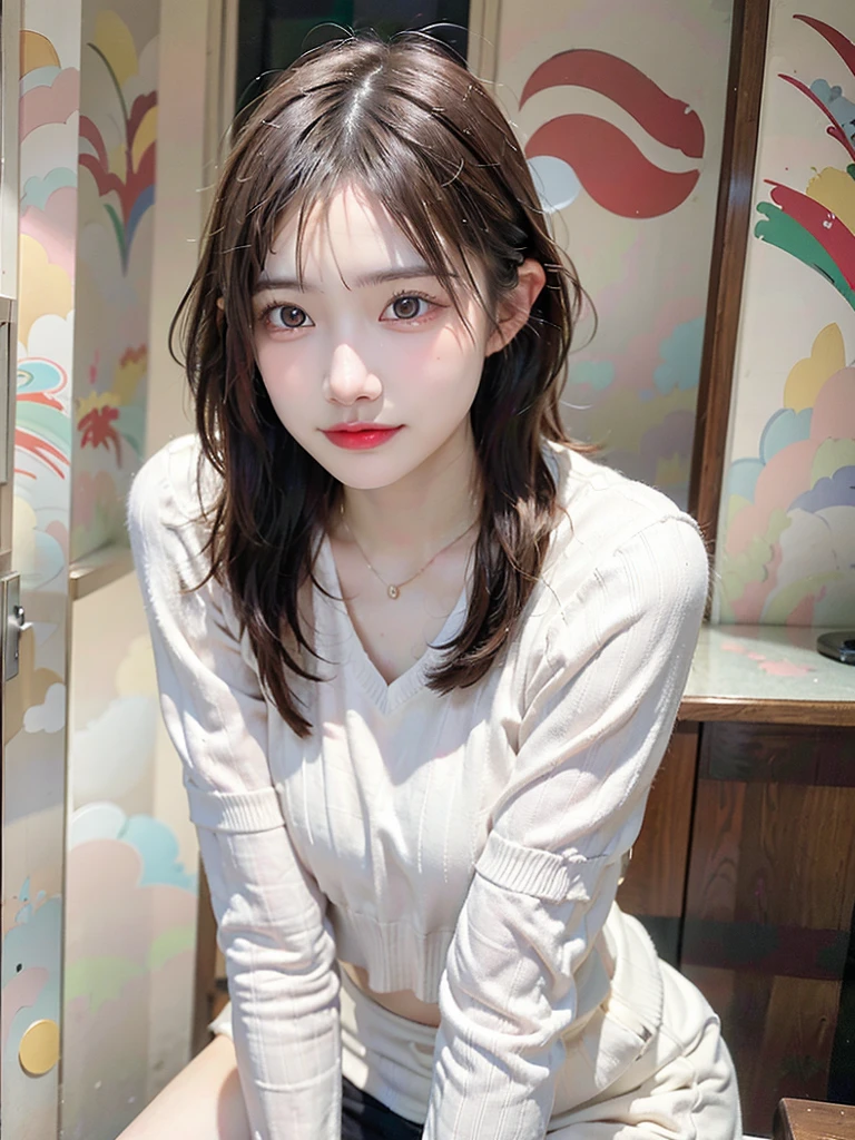 Ultra-realistic capture, Highly detailed, High resolution 16k close-up of human skin. Skin texture must be natural, With such detail that pores can be finely identified. Skin should look fair-skinned, In a uniform tone. Use natural light and color
(Best Quality, 8k, 32k, Masterpiece, UHD: 1.2), Cute Japan Woman Pictures, Big, Very Short Bob Hair, (oversized_sweater,:1.1) Necklace, Full Body, No Bra, No Panties, Naked, Crawling on All Fours, Dark Areola