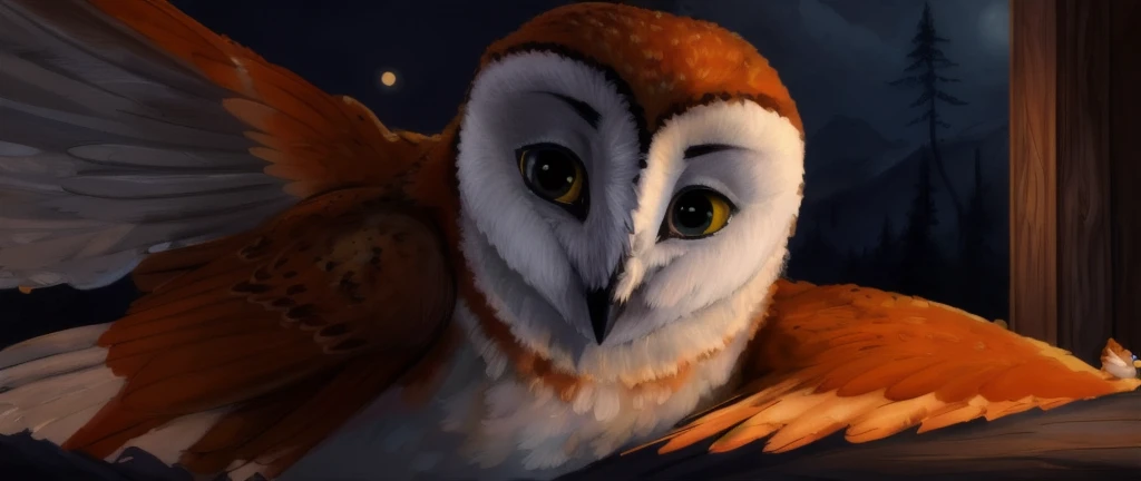 barn owl, owl, watching at viewer, art, male, best quality, masterpiece, nsfw, cock, hard penis, erection, Soren, tyto, deviantart, e621, deviantart, oil paint, fanmade, bird penis