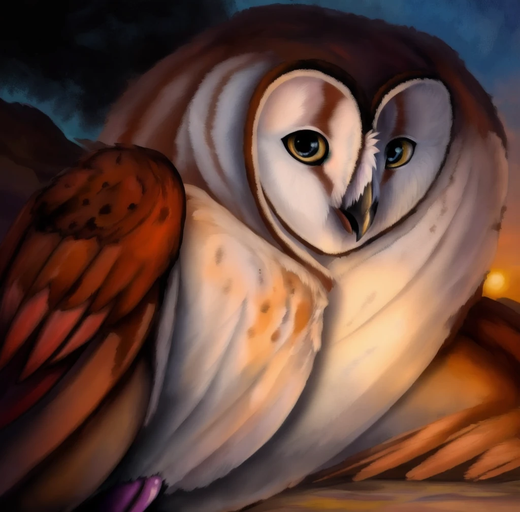 barn owl, owl, watching at viewer, art, male, best quality, masterpiece, nsfw, cock, hard penis, erection, soren, tyto, deviantart, e621, deviantart, oil paint, fanmade, bird penis