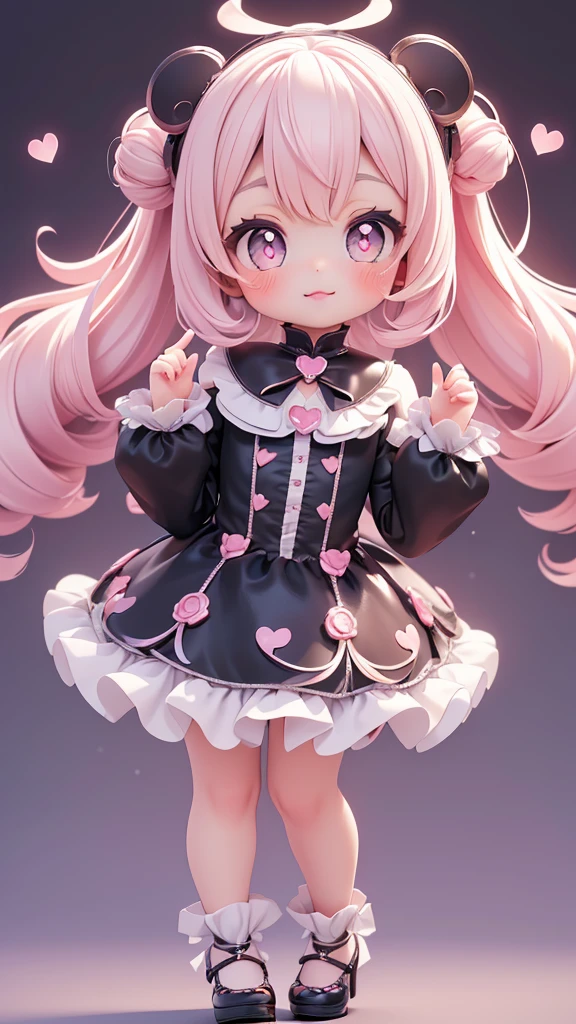 ((petite bishojo, little 2girls)), ((cute face)), ((heart shaped pupils)), ((masterpiece)), ((best quality)), ((ultra detailed)), ((exquisite)), ((depth)), ((crisp)), ((16k)), ((beautiful and aesthetic)), ((super detailed skin)), ((high standard)), ((highres)), ((perfect anatomy)), (full body), (blush), (lipstick), (dolly, chin up), ((kawaii pose)), (white, blue, black), (perfect fingers)