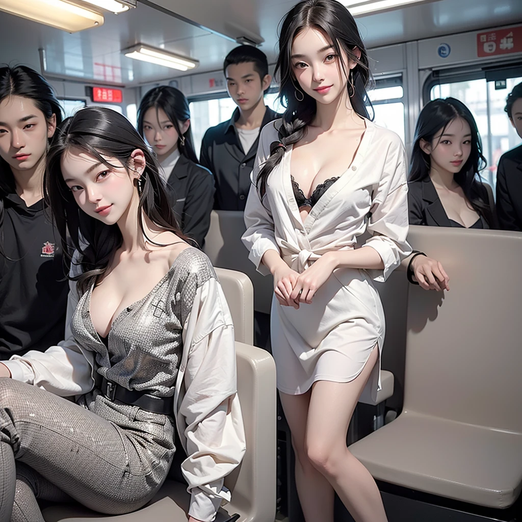 (((Full body photo)))、(((on the train)))、 school girl in uniform、commute、Commuting、(smile)((Emphasize cleavage))
bra visible))
8K、RAW Photos、Highest quality、masterpiece:1.2、Super detailed、Su Resolution、Ultra HD、8K壁紙、Amazing details、Photorealistic:1.4、Having fun by the water、Full Body Shot、Full body photo、High-resolution RAW color photos、Professional photos、A scene full of emotion、Very detailed and beautiful、Ultra HD、8K壁紙、Amazing details、Huge file sizes、Highly detailed beautiful girls、Highly detailed face Highly detailed eyes、Extremely realistic skin、 Highly detailed fingers, Highly detailed nose, Highly detailed mouth, Perfect Anatomy, Highly detailed background, Highly detailed clothing, Teen, cute女の子, Famous nese Idols, cute, Realistic body, Slender, White skin, Glowing Skin, Slim body, Realistic Face, Delicate eyes, double eyelid,
