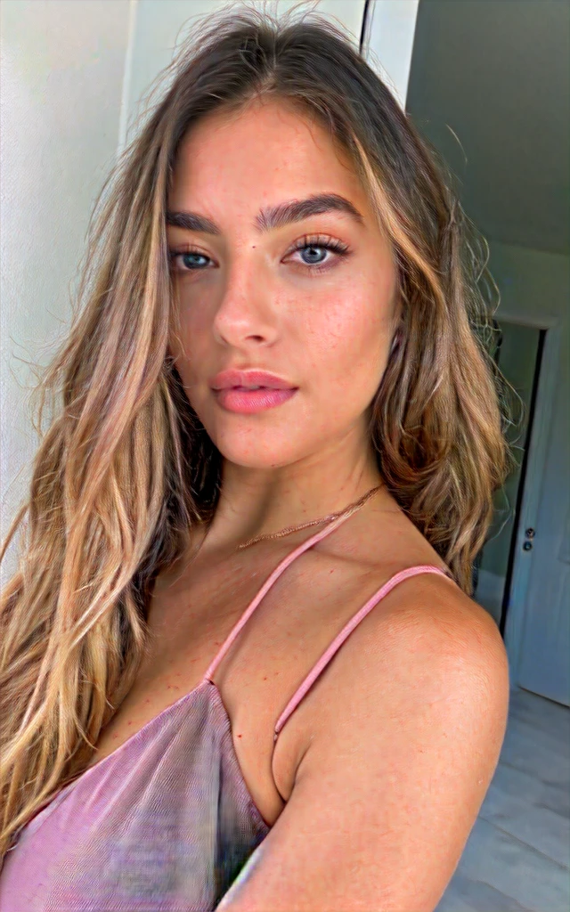 a 22 year old woman, ein elegantes Erscheinungsbild. My brown hair falls in long waves over my shoulders and hangs down at the sides of my breasts, frames my face and highlights my green eyes. Meine vollen, red lips are shaped into a smile. My snub nose is covered with freckles, which contrast with my tanned skin. Meine Augenbrauen sind ???? und dunkel, gives me a seductive look. Meine Wangenknochen sind hoch und definiert, und meine Wimpern sind lang und geschwungen. zeigt meine Kurven. The 22-year-old Italian model steht auf einem luxusboot in kroatien, (((Kroatien))). Ihre Pose ist elegant und entspannt, with the body facing the camera, Gesicht zur Kamera gewandt. sie ist an eine Wand gelehnt. sie streckt die offene hand richtung karma. the model wears a neon pink dress with a deep neckline, Ihr Haar ist offen und weht im Wind, and her makeup is light and natural. Die Aufnahme ist weit weg vom Modell, mit der Kamera etwas tiefer positioniert, to highlight their beauty. there is a romantic atmosphere,she laughs and smiles . she seems happy. she has white teeth. hands not in picture