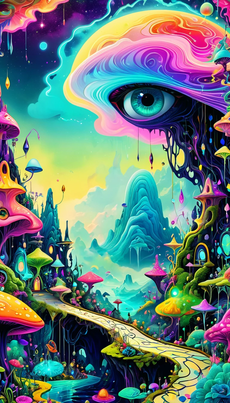 ((Miss)),(best quality,4K,8K,high resolution,masterpiece:1.2),Extremely detailed, [Vibrant colors], [Psychedelic pattern], [Glittering texture], [Abstract shapes], [unique design], [Fascinating light], [creative composition], [Fun elements], [Dreamy atmosphere], [ArtisticExpressions], [Fantasy surrealism], [Vibrant movement], [Futuristic Aesthetics], [Magical charm], [Bold and energetic], [Psychedelic atmosphere], [Neon], [Compromise], [Ethereal Beauty], [An otherworldly experience], [Whimsical touch], [sensory overload], [mind-bending fantasy], [Electricity], [Hypnotic vision], [Mysterious nature], [Imaginative footwear], [Eye-Catching Details], [Dynamic comparison], [trippy colors], [exquisite craft], [Appealing visuals], [Captivating perspective], [Unconventional design], [Thinking expansion], [Unforgettable shock].