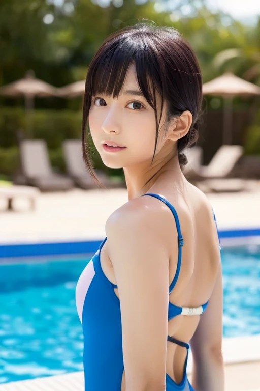 Aiki Enami in a swimsuit