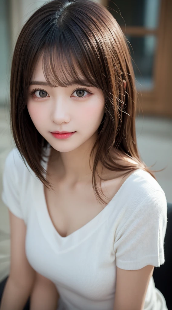 profile, Highest quality, shape, Very detailed, finely, High resolution, 8k wallpaper, 完璧なダイナミックな構shape, Beautiful and exquisite,ランダムなcute髪,,Natural color lip、20-year-old girl、cute、Looking into the camera,Always blur the background,Perfect and beautiful face,Slim face and figure,Big eyes、Putting on gal makeup,Small face,Shooting from below、Blurred Background,Elegant feminine face、Cyberpunk Fashion、smile、Change pose randomly、Randomly change the shooting angle and position、One person、Real Photo、Raw photo、Real human skin,finely描かれた肌:1,4、Normal anatomy