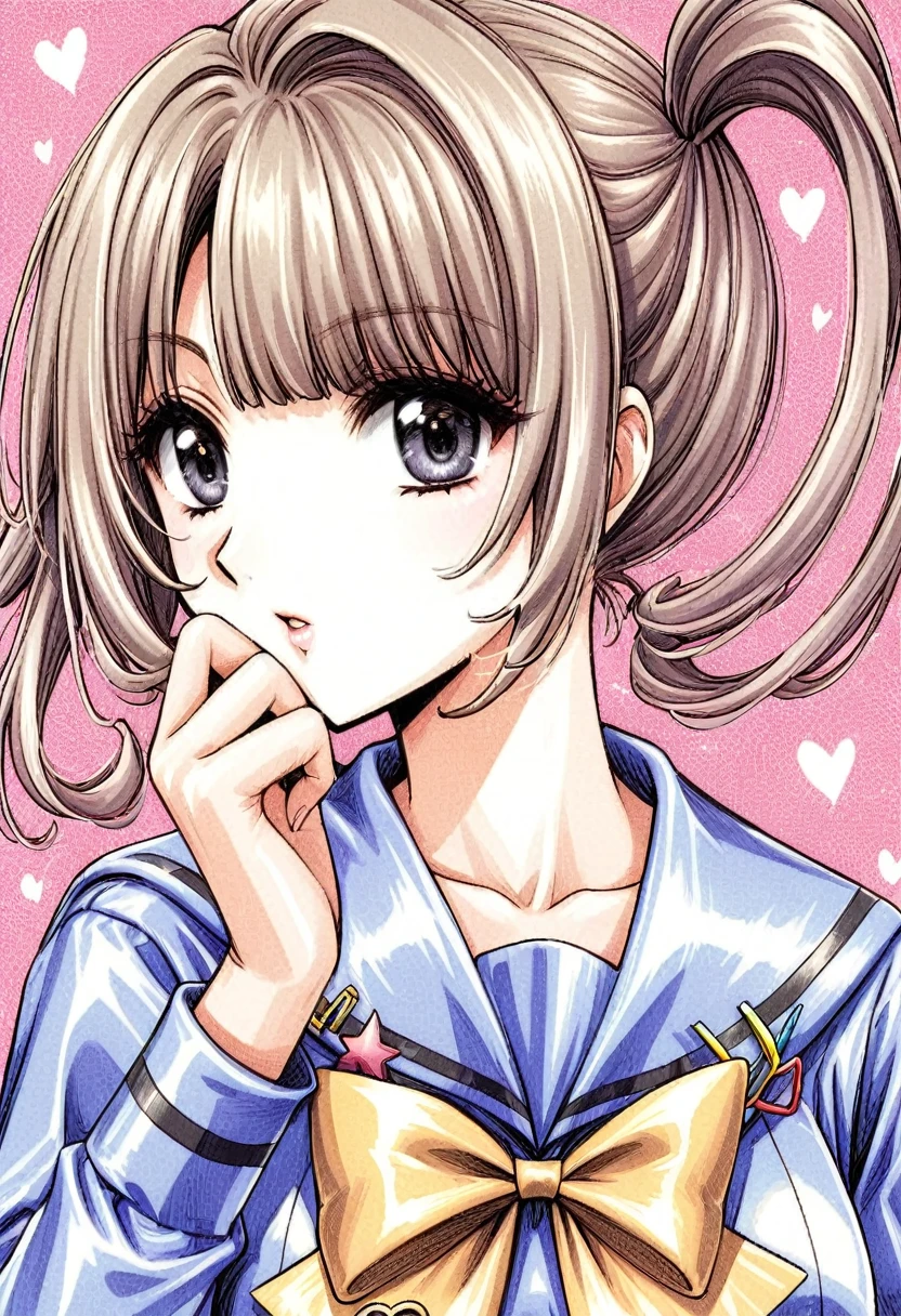 A super beautiful girl in a shiny sailor suit Super Ten-chan