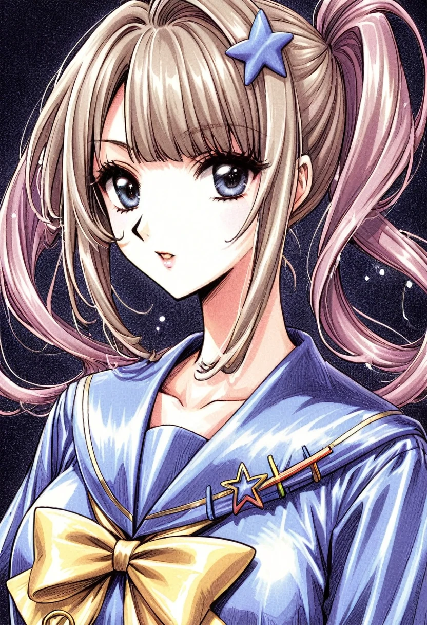A super beautiful girl in a shiny sailor suit Super Ten-chan