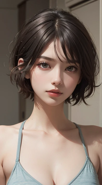 (short hair:1.5), UHD, Retina, masterpiece, precise, Anatomically correct, Textured Skin, Super Detail, High Detail, high quality, best quality, high resolution, 1080P, HD, 4K, 8K, 16K