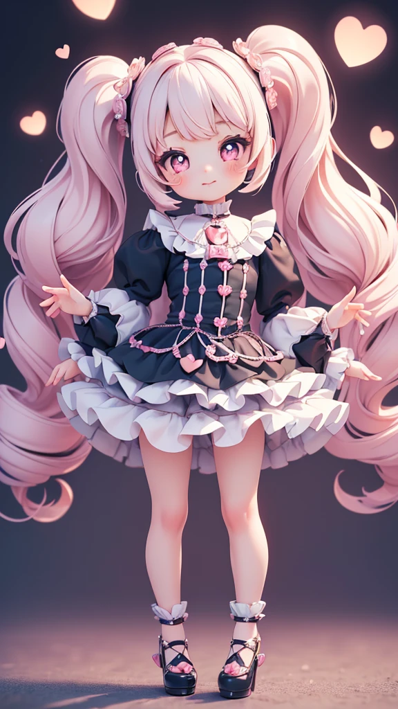 ((petite bishojo, little 2girls)), ((cute face)), ((heart shaped pupils)), ((masterpiece)), ((best quality)), ((ultra detailed)), ((exquisite)), ((depth)), ((crisp)), ((16k)), ((beautiful and aesthetic)), ((super detailed skin)), ((high standard)), ((highres)), ((perfect ???????)), (full body), (blush), (lipstick), ((dolly)), ((kawaii pose)), (white, blue, black)