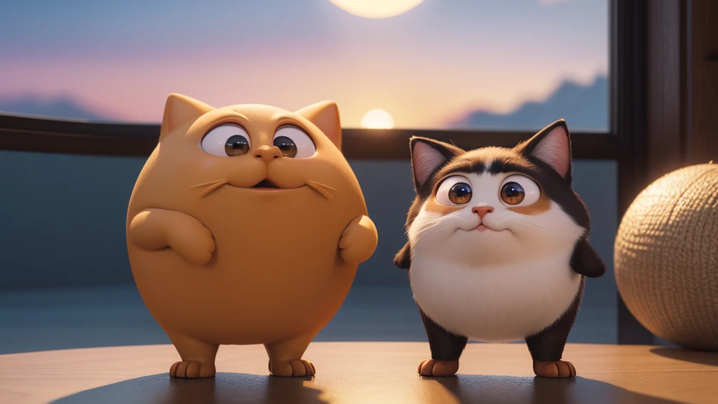 {{{静かな夜の街を歩く3d pixar風ねこの漫画キャラクター}}},Animation-style rendering, {{{3d pixar}}},3D rendering style, toon render keyshot, 3D Characters, Close-up Character, Character pose, (Pixar Style) (Master Parts:1.2) (Bokeh) (Highest quality) (Fine skin) (Fine texture) (8K) (clay) (Cinema Lighting) (Sharp focus