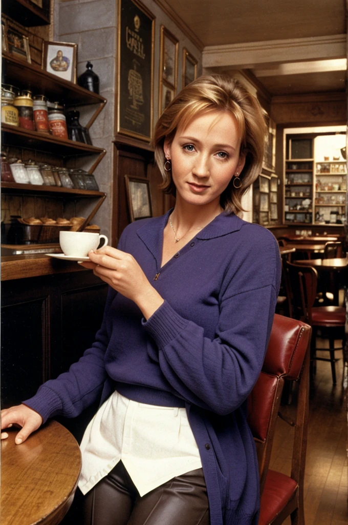 (1990s photo) jk rowling's on cafe