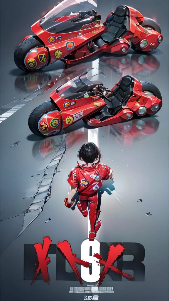 Poster Style、Red Bike