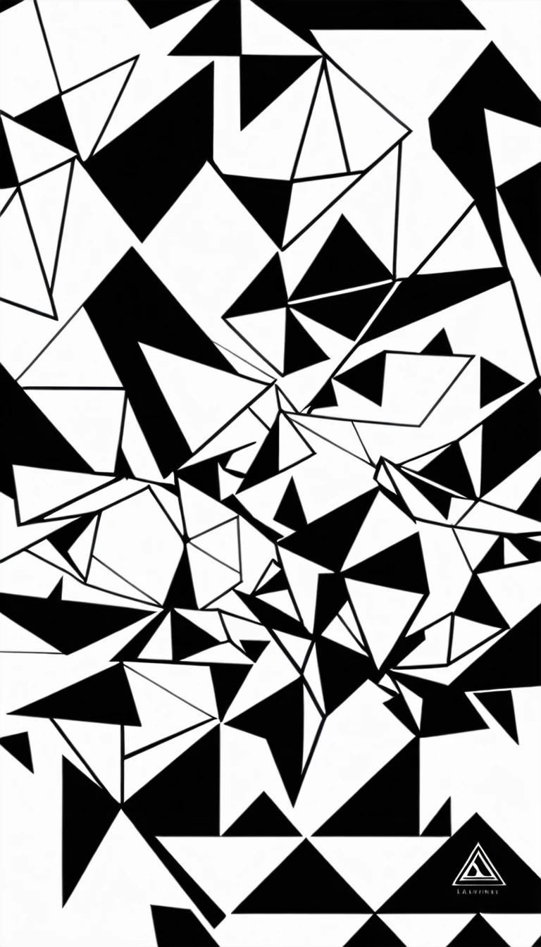 Basic logo black and white of a diamond in form of butterfly, geometric, abstract, modern, like a vector, minimalistc