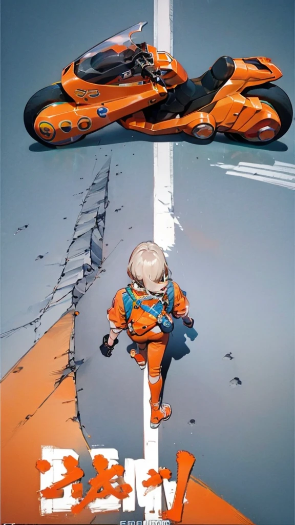 Poster Style、Orange Bike、